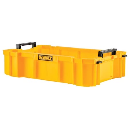 Stanley DeWalt ToughSystem 12.05 in. W X 4.5 in. H Deep Tool Tray Polypropylene 1 compartments Black/Yellow DWST08120